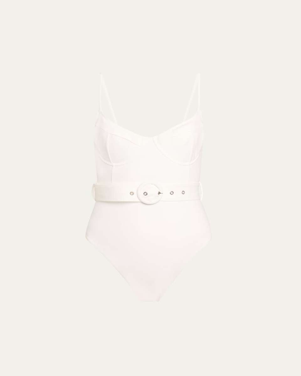 Noa Belted Bustier One-Piece Swimsuit